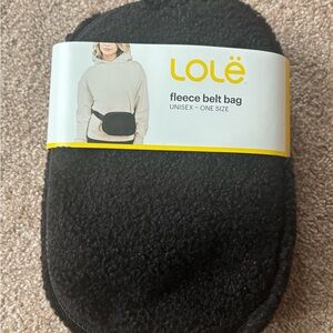 Lolë Black Fleece Belt Bag